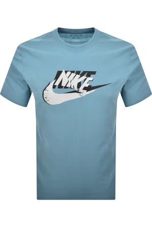 Nike Sportswear Futura T Shirt Denim Turquoise