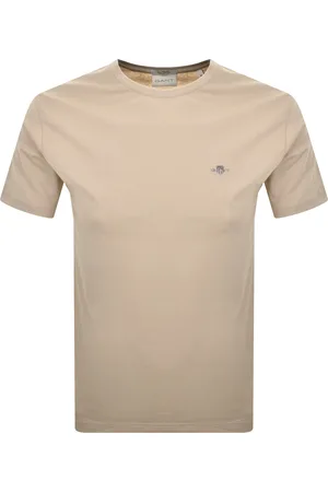 GANT Regular Fit Shield T Shirt Dry Sand