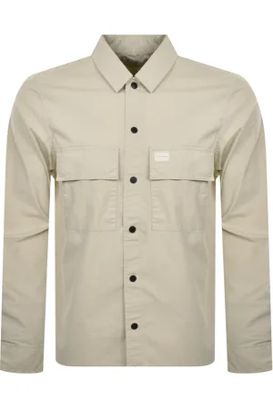 Calvin Klein Jeans Cargo Overshirt Jacket Pelican