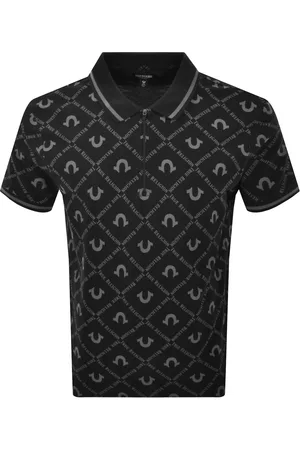 True Religion AOP Zip Polo Jet