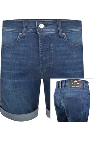Replay Denim Shorts Dark Wash