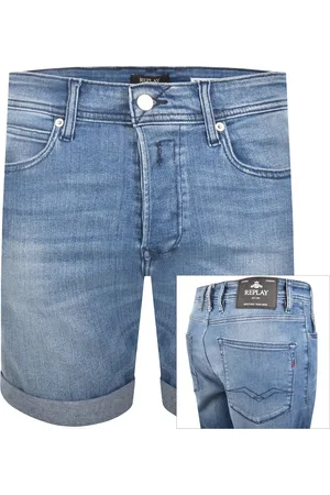 Replay Denim Shorts Mid Wash