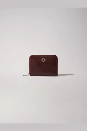 Maje Crackled Leather Wallet