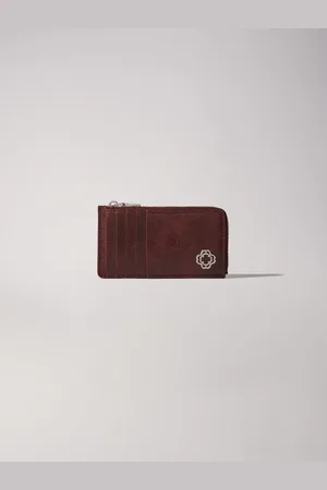 Maje Crackled Leather Cardholder