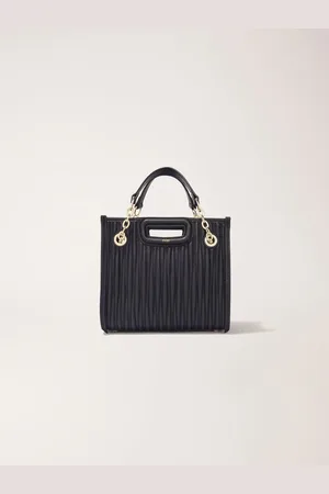 Maje Mini Quilted Leather Tote Bag