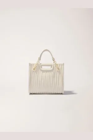 Maje Mini Quilted Leather Tote Bag