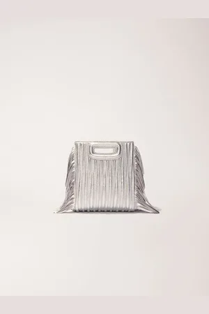 Maje Metallic Quilted Leather M Mini Bag