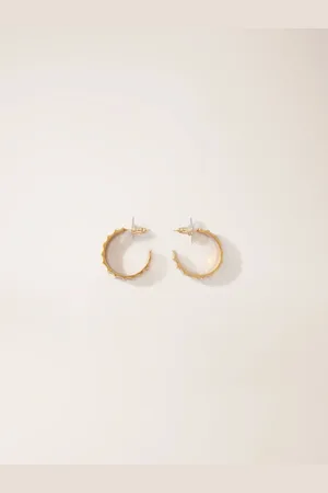 Maje Tapered Gold Mini Hoop Earrings