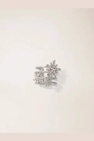 Maje Rhinestone Star Ring