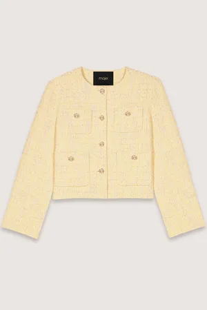 Maje Short Tweed And Lurex Jacket