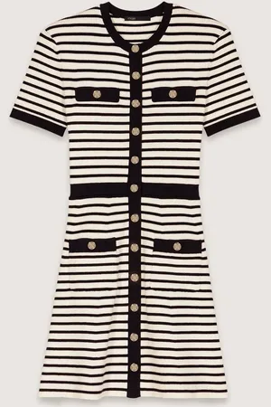 Maje Rib Knit Short Dress