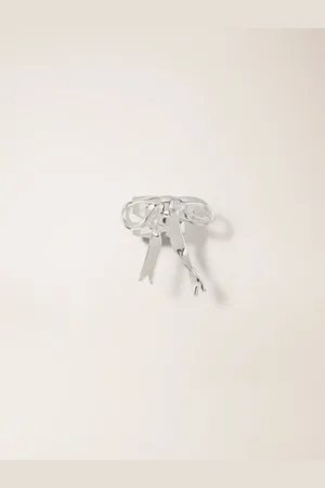Maje Open Silver Bow Ring