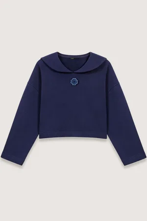 Maje Short Sweatshirt With Embroidery