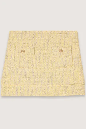Maje Tweed Mini Skirt