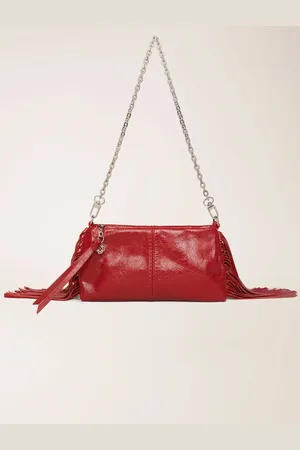 Maje Miss M Pouch Leather Clutch