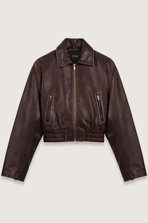 Maje Vintage Leather Jacket