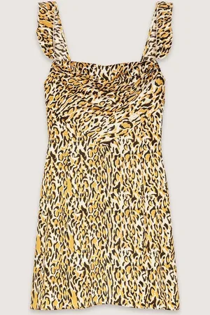 Maje Leopard Print Short Dress