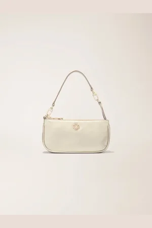 Maje Metallic Leather Sarah Clutch Bag