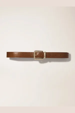 Maje Leather Belt With Square Buckle