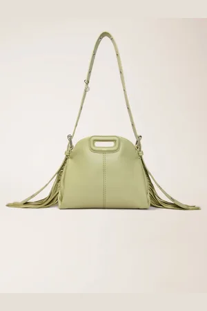 Maje Plain Leather Mini Miss M Bag