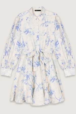Maje Patterned Shirt Dress