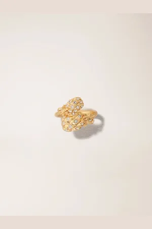 Maje Double Pineapple Rhinestone Ring