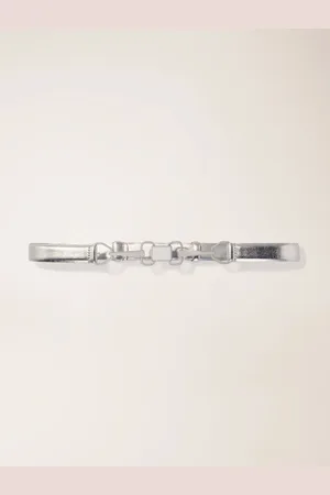 Maje Metallic Leather Belt