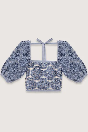 Maje Floral Organza Top