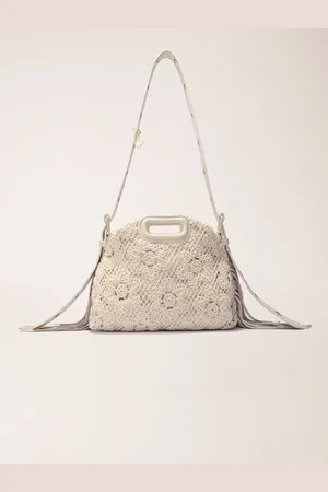 Maje Crochet-knit Mini Miss M Bag