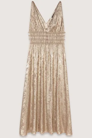 Maje Metallic Maxi Dress