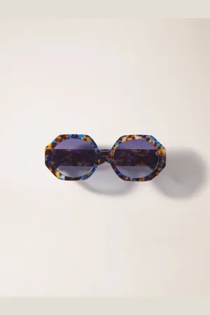 Maje Round Acetate Tortoiseshell Glasses