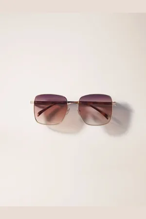 Maje Metal Mix Rectangular Glasses