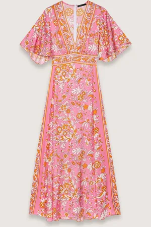 Maje Patterned Flowing Maxi Dress