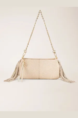 Maje Miss M Raffia-look Clutch Bag