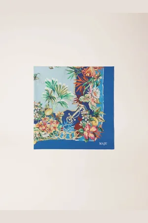Maje 90x90cm Square In Cotton Print