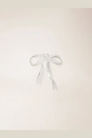 Maje Silver Bow Earring
