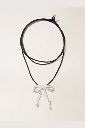 Maje Silver Bow Necklace
