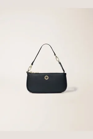 Maje Small Leather Clutch Bag