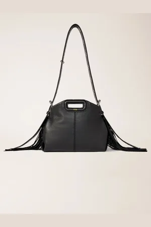 Maje Plain Leather Mini Miss M Bag
