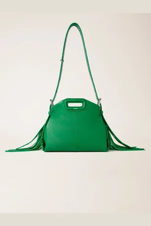 Maje Plain Leather Mini Miss M Bag