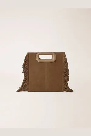 Maje M Bag In Suede Leather