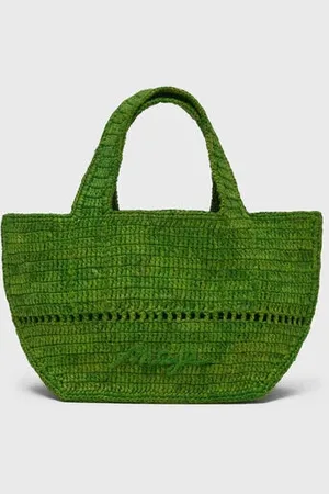 Maje Natural Raffia Mini Shopping Bag