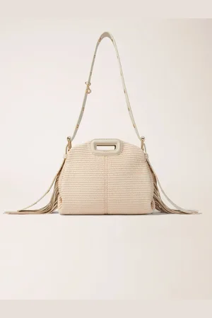 Maje Raffia Effect Miss M Mini Bag