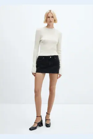 Denim mini-skirt - Woman