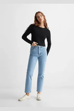 Skinny coated jeans - Teenage girl