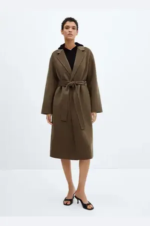 Handmade oversized wool coat - Woman