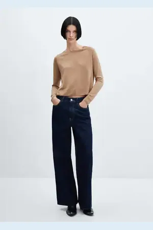 Turtleneck ribbed sweater - Woman