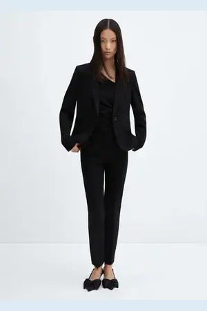 Cropped jacket with pockets - Woman