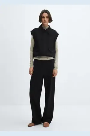 Rome-knit straight trousers - Woman