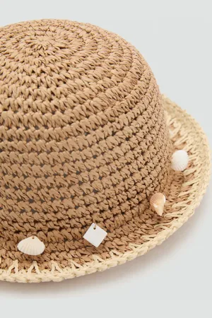 MANGO Shells straw hat